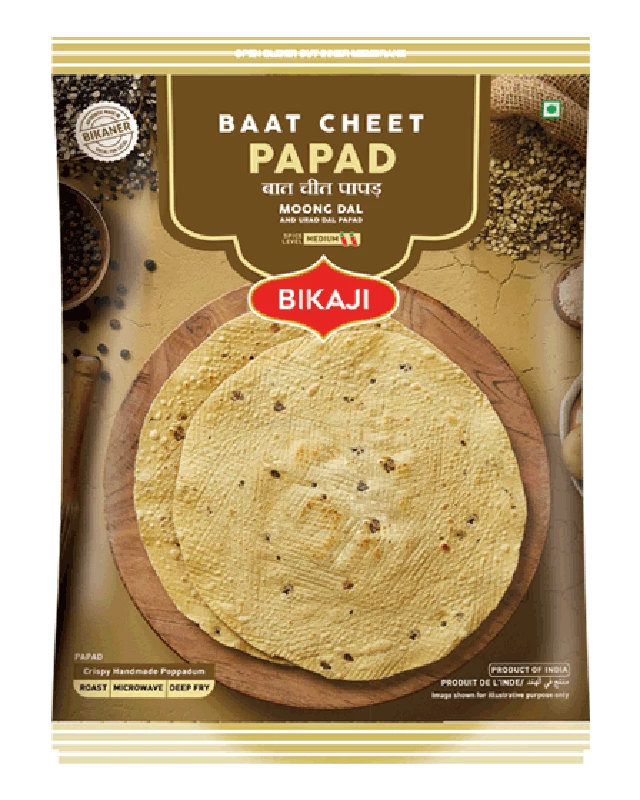 Bikaji Baat Cheet Papad, 1 kg-1.webp